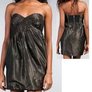 Dolce Vita Silk Black Gold Cocktail Dress XS